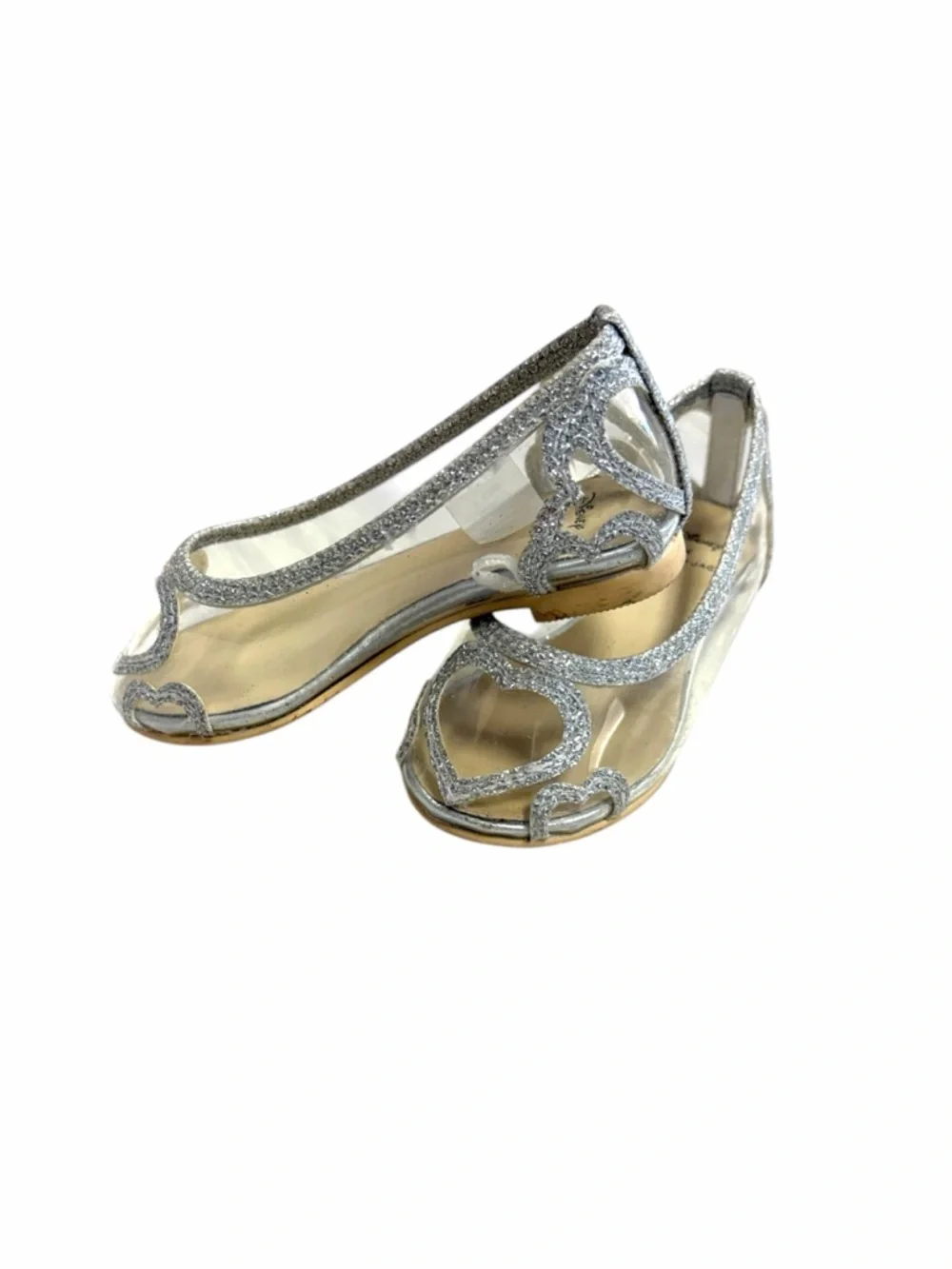 Janie & Jack Disney Cinderella Heart Flats -‎ Size 5